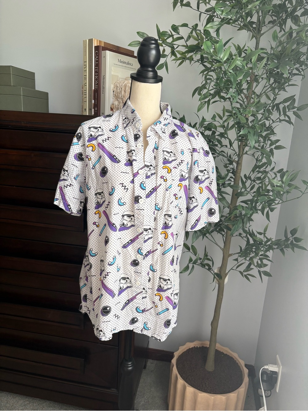 Vintage 90s stormtrooper Star Wars Button Down Shirt